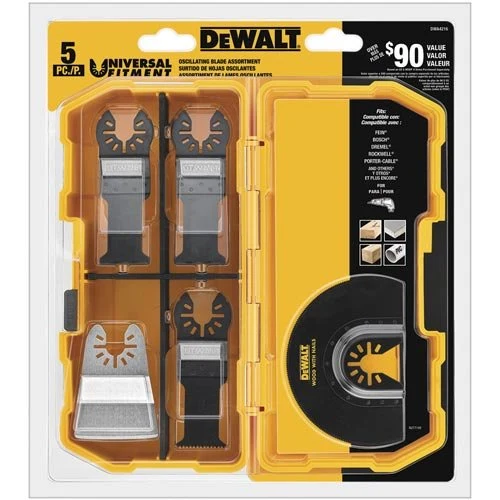 DEWALT DWA4216 К-т пилок для мультитула в кейсе (5шт)