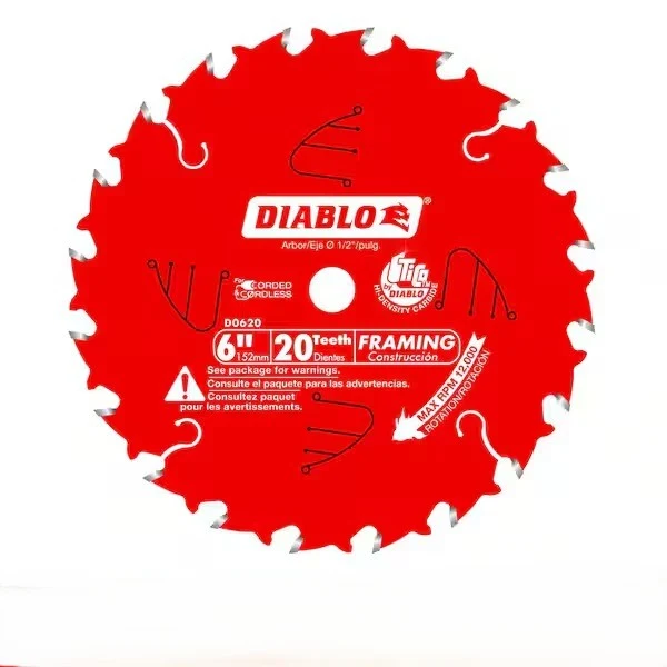 DIABLO D0620X Диск по дереву Ø152мм (ЦО 1/2, 24 зуба) для циркулярной пилы