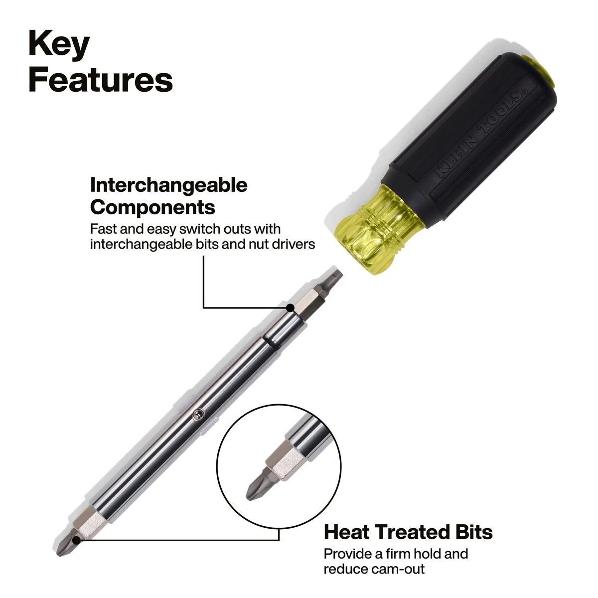 KLEIN TOOLS 32500 многофункциональная отвертка 11-в-1