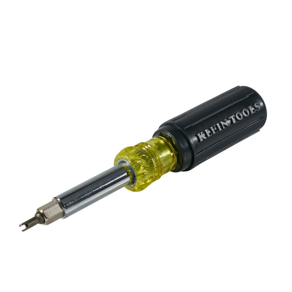 KLEIN TOOLS 32527 многофункциональная отвертка 11-в-1 для HVAC с насадками Schrader