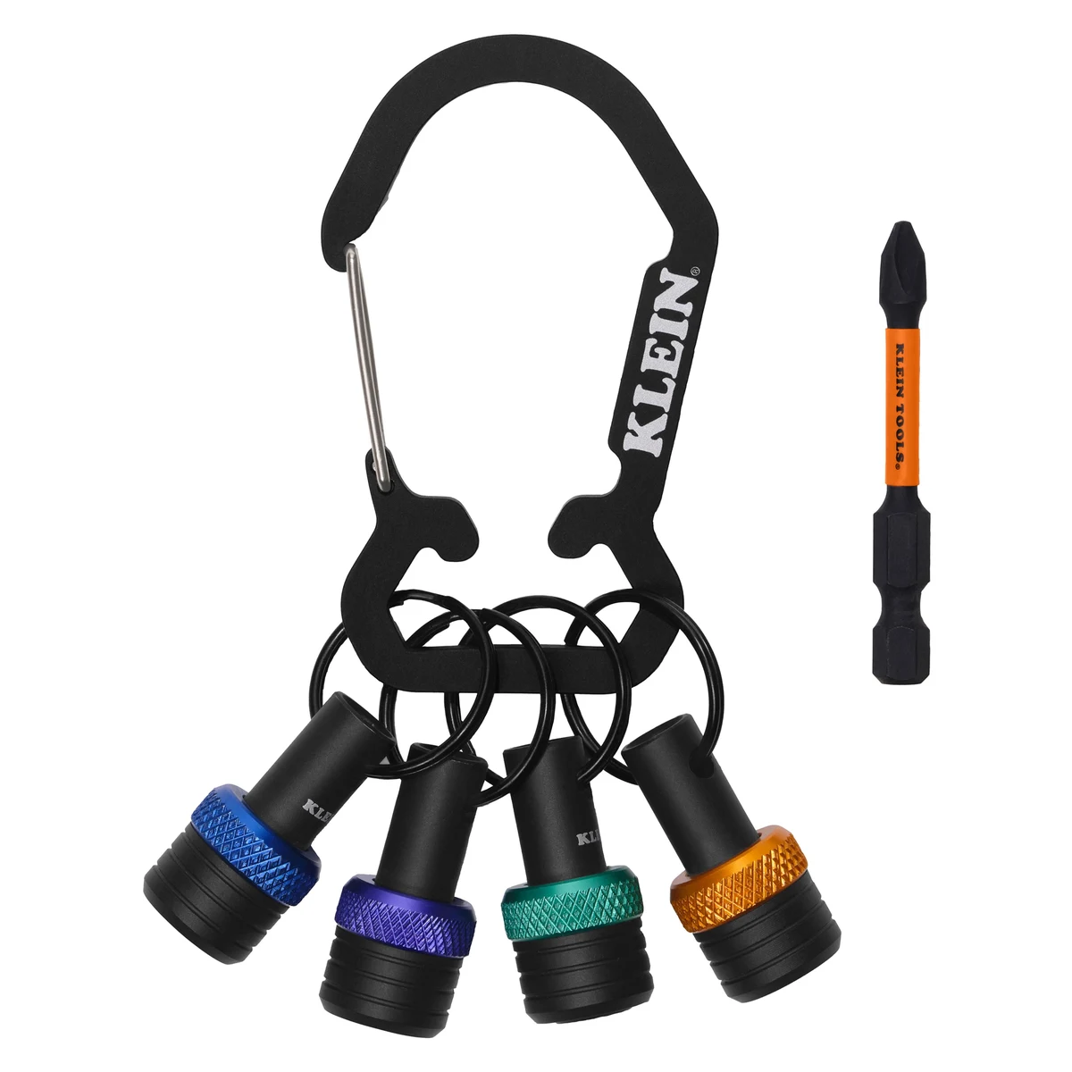 KLEIN TOOLS 33850 набор держателей для бит с карабином, 5 предметов