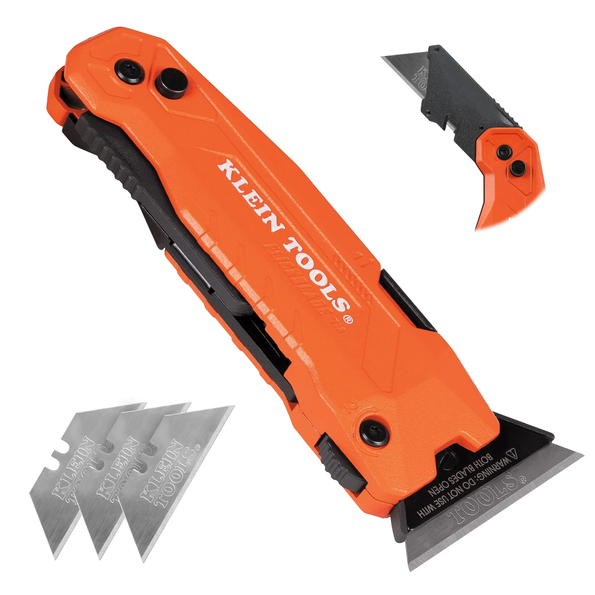 KLEIN TOOLS 44306 складной универсальный нож-скребок FLICKBLADE 2-в-1