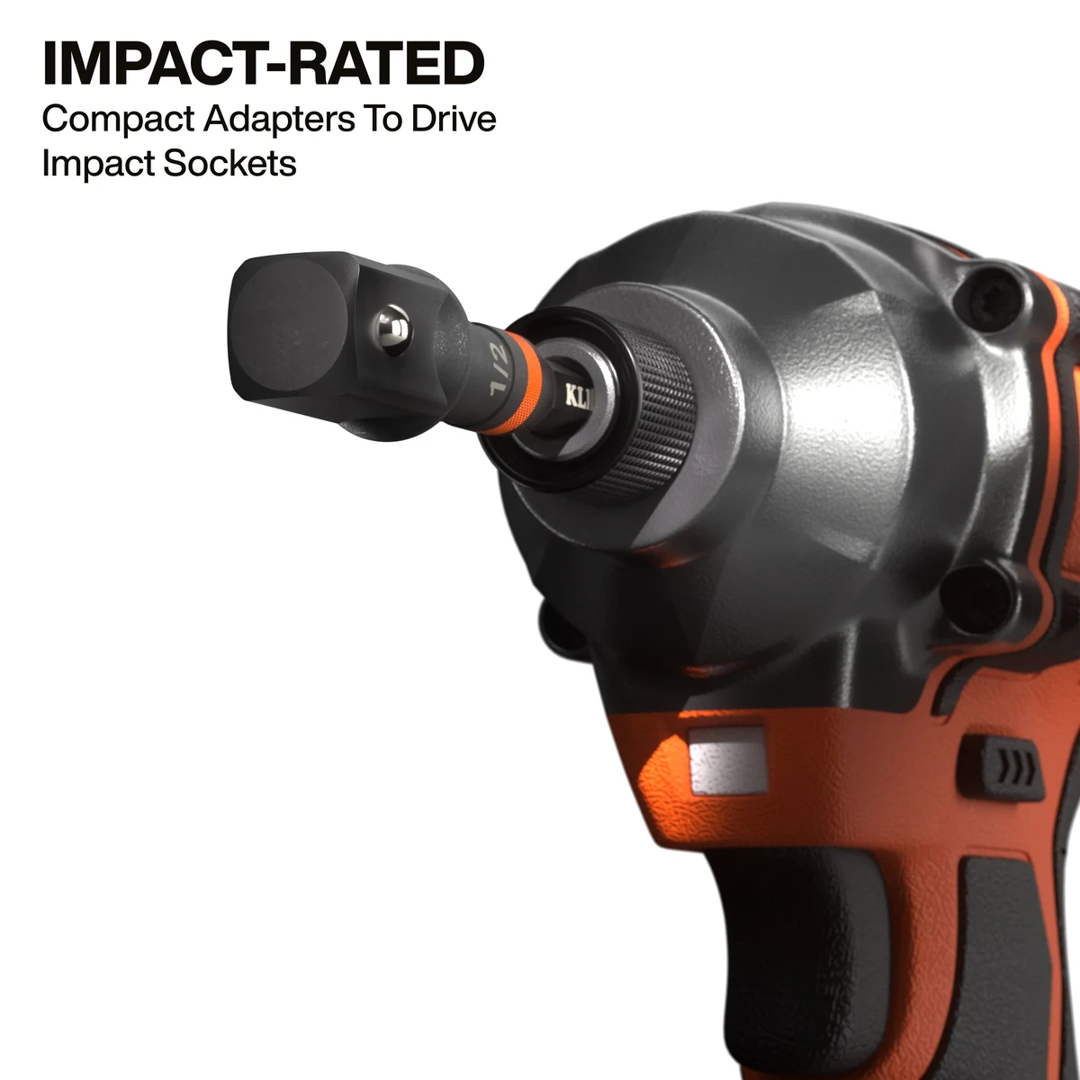 KLEIN TOOLS 65030A набор ударных адаптеров 1/4", 3/8", 1/2"
