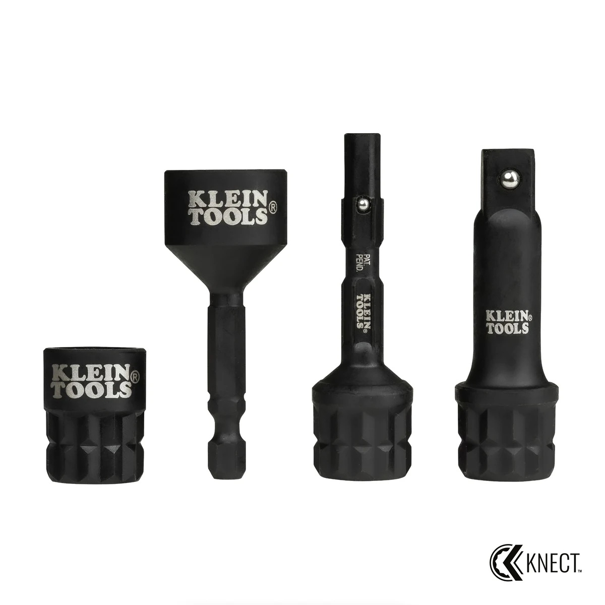 KLEIN TOOLS 65KADPM набор адаптеров KNECT (M) для ударного и ручного инструмента, 4 шт.