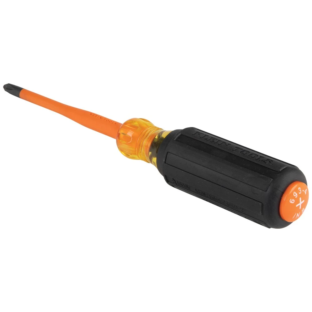 KLEIN TOOLS 6934INS изолированная отвертка Slim-Tip Phillips PH2, 1000 В, стержень 102 мм