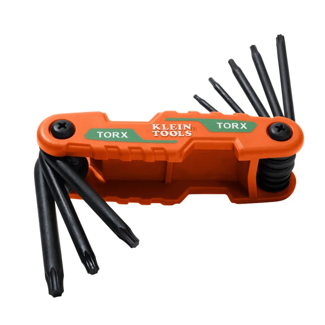 KLEIN TOOLS 70540T Складной набор ключей Torx, 8 размеров