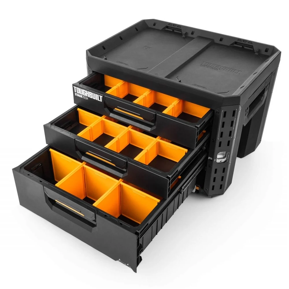 TOUGHBUILT TB-B1-D-73 Ящик для инструмента с 3 выдвижными секциями STACKTECH XL